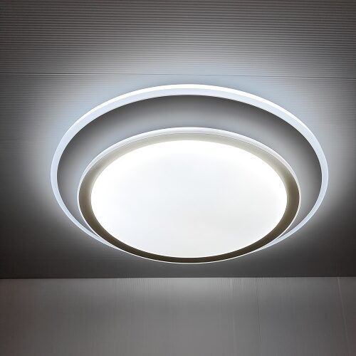 ceiling light round ultra slim U-GOld light on effect