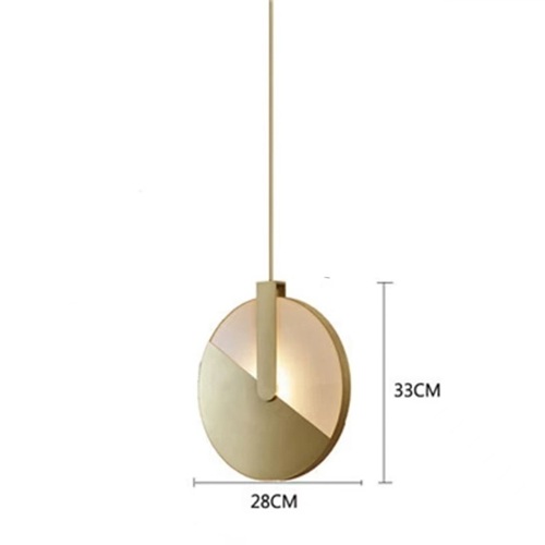 Solaris gold mid century pendant light dimensions showing 28cm diameter and 33cm height