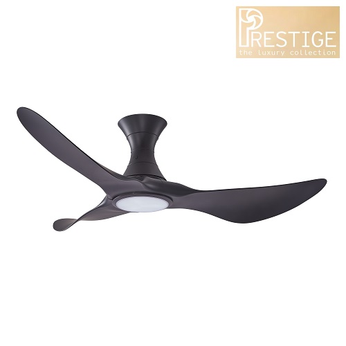 Prestige M3 Ceiling Fan Black LED Light