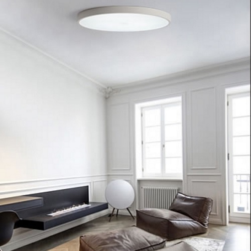 Round LED Ceiling Light white in living