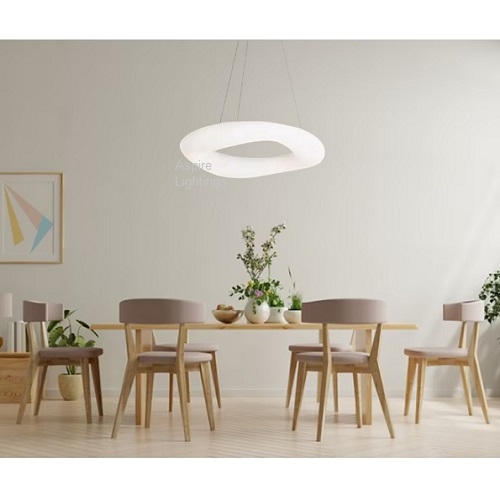 LED Pendant light hanging lamp at dining table
