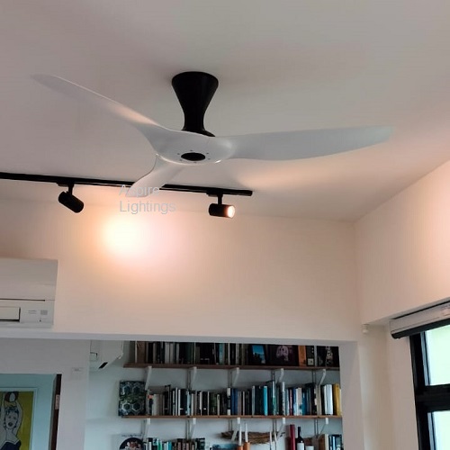 PO Eco Ceiling Fan Vortex RS Vspec-III Black white actual customer photo