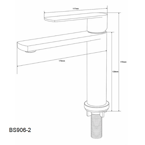 Sink Tap Faucet BS906-2 dimensions
