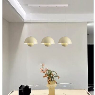 Image showcasing Japandi Scandi Pendant Light - Shrooms Cream - Aspire Lightings