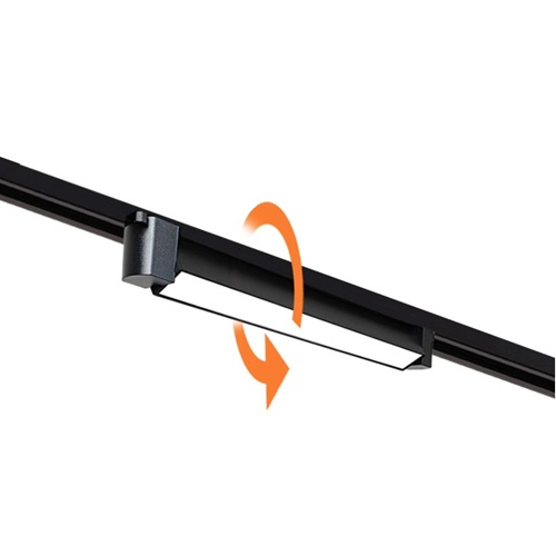 Linear Track Light black tiltable LED tracklight