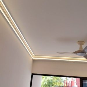 Aluminium profile for coveless cove light