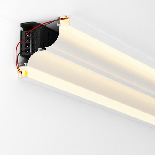 Coveless Cove Light Aluminium Profile, LED COB Strip Cove Light without false ceiling, with hidden driver