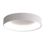 Aura white modern luxury round lighting with remote dimming