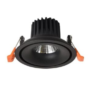 Black Halo smart recessed downlight with deep-set LED and black trim
