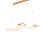 LED Pendant Light Wave Rose Gold with Acrylic