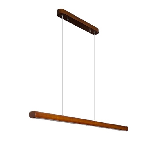 Walnut Solid Wood Linear Pendant Light solid wood linear pendant light walnut fixture