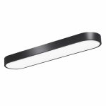 black rectangle kitchen ceiling light with slim LED design