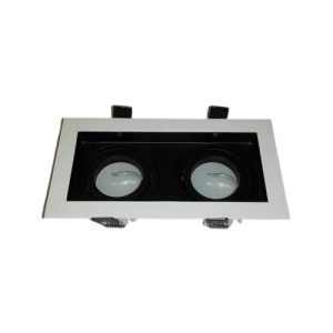 downlight recessed light BW Twin black white fitting