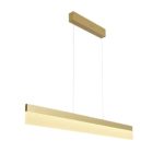 ultra thin modern gold linear pendant light