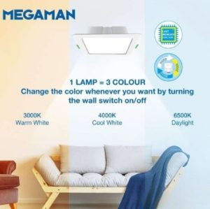Megaman LED Downlight Tri Tone Lighting – Square