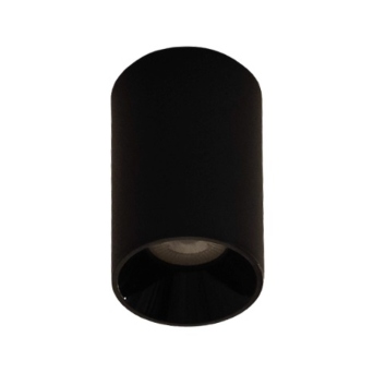 Black ceiling light spotlight with surface mounted design