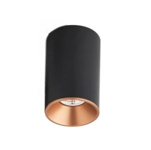 Black rose gold ceiling pot lights with GU10 holder