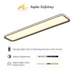rectangle ceiling light with remote dimming function