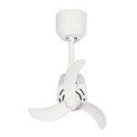Bestar Dino corner fan white and white blades
