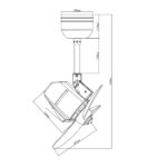 Beststar Dino corner fan dimensions diagram