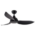 Black Bestar Raptor Ceiling fan without light