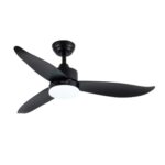 Black Bestar Razor Ceiling fan with LED Light