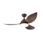 Dark Wood Bestar Raptor Ceiling fan with Light