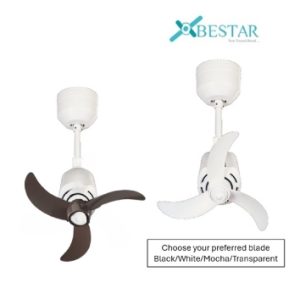 Bestar Dino Corner Fan DC Motor 16″ White