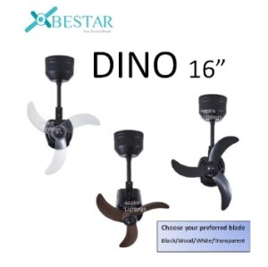Bestar Dino Corner Fan 16″ – Black