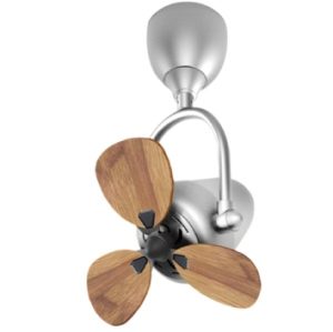 Alaska Eskye Corner Fan 15″ – Silver Parquet Wood