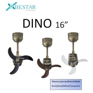Bestar Dino Corner Fan 16″ Antique Bronze