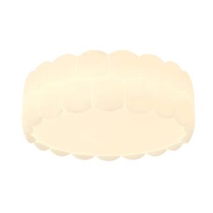 LED ceiling light Clara round with soft warm white glow, acrylic lampshade, modern home lighting. Ceiling lamps for bedroom.