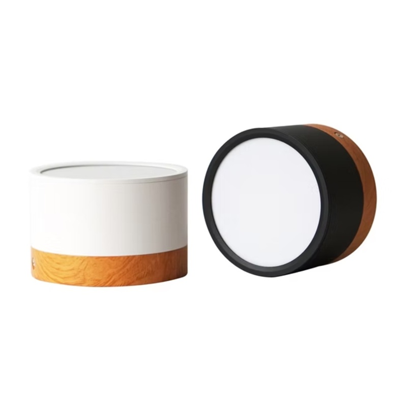 Ceiling Round LED Light – Modern Circular LED Light Surface Mount Ceiling round LED light circular LED light modern surface mount ceiling lamp black white wood design