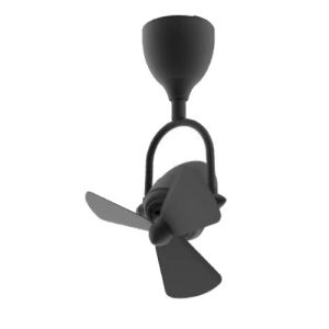 alaska corner fan black 13 inch wall mounted fan