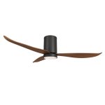 Mowe Helios black dark wood smart ceiling fan