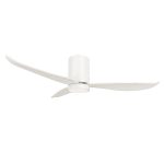 Mowe Helios white smart ceiling fan with 3 blades