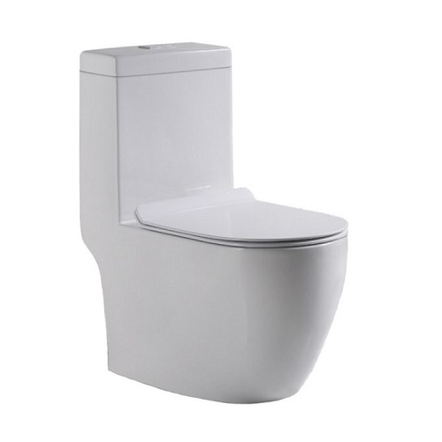 Baron W898 white one piece toilet bowl with Tornado flushing system.