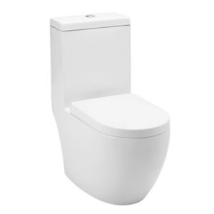 Baron W888 white one piece wash down toilet bowl water closet. Affordable toilet bowl price