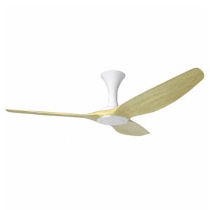 Point One Typhoon VSPEC-IV RS Smart Ceiling Fan – White with Pinewood Blades