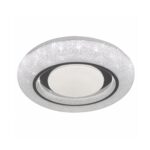Kristal small round toilet ceiling light in 6000K daylight