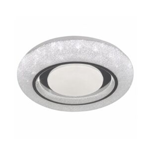 Kristal small round toilet ceiling light in 6000K daylight