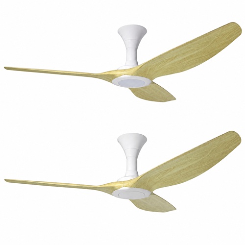 Point One typhoon ceiling fan with light white pinewood blades