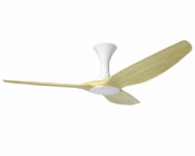 PO typhoon ceiling fan with and without light option white pinewood blades