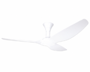 Point One Typhoon designer white ceiling fan with sleek white blades