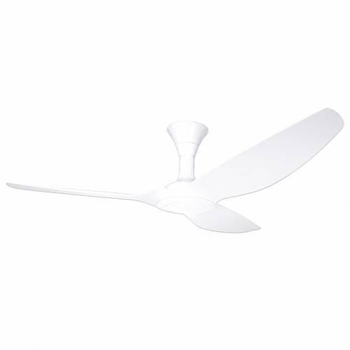 Point One Typhoon designer white ceiling fan with sleek white blades