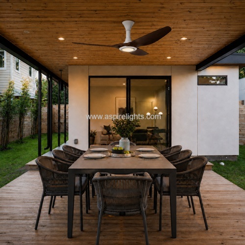 Strong wind ceiling fan singapore Point One Typhoon landed house patio