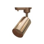 Modern track light in rose gold GU10 fitting