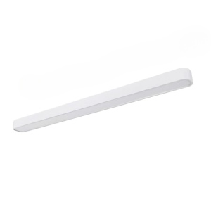 White rectangle kitchen light with slim acrylic diffuser