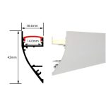 Arclux-Slim cove light without false ceiling profile dimensions
