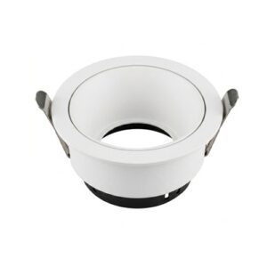 Klar small recessed downlight in matt white with deep-set aperture